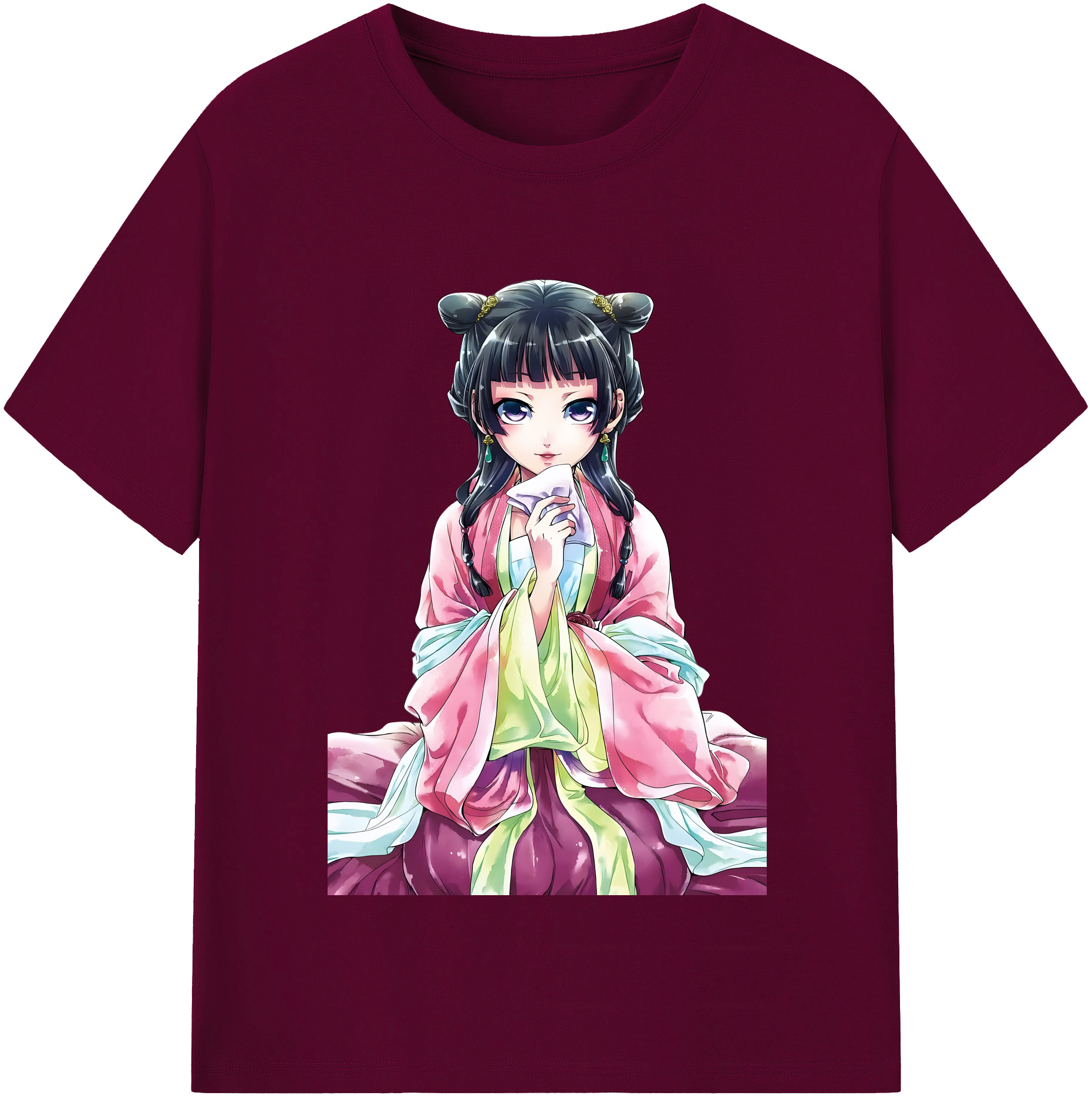 （画像用） 薬屋のひとりごと The Apothecary Diaries レディースカジュアルプリントTシャツ（綿100％）
